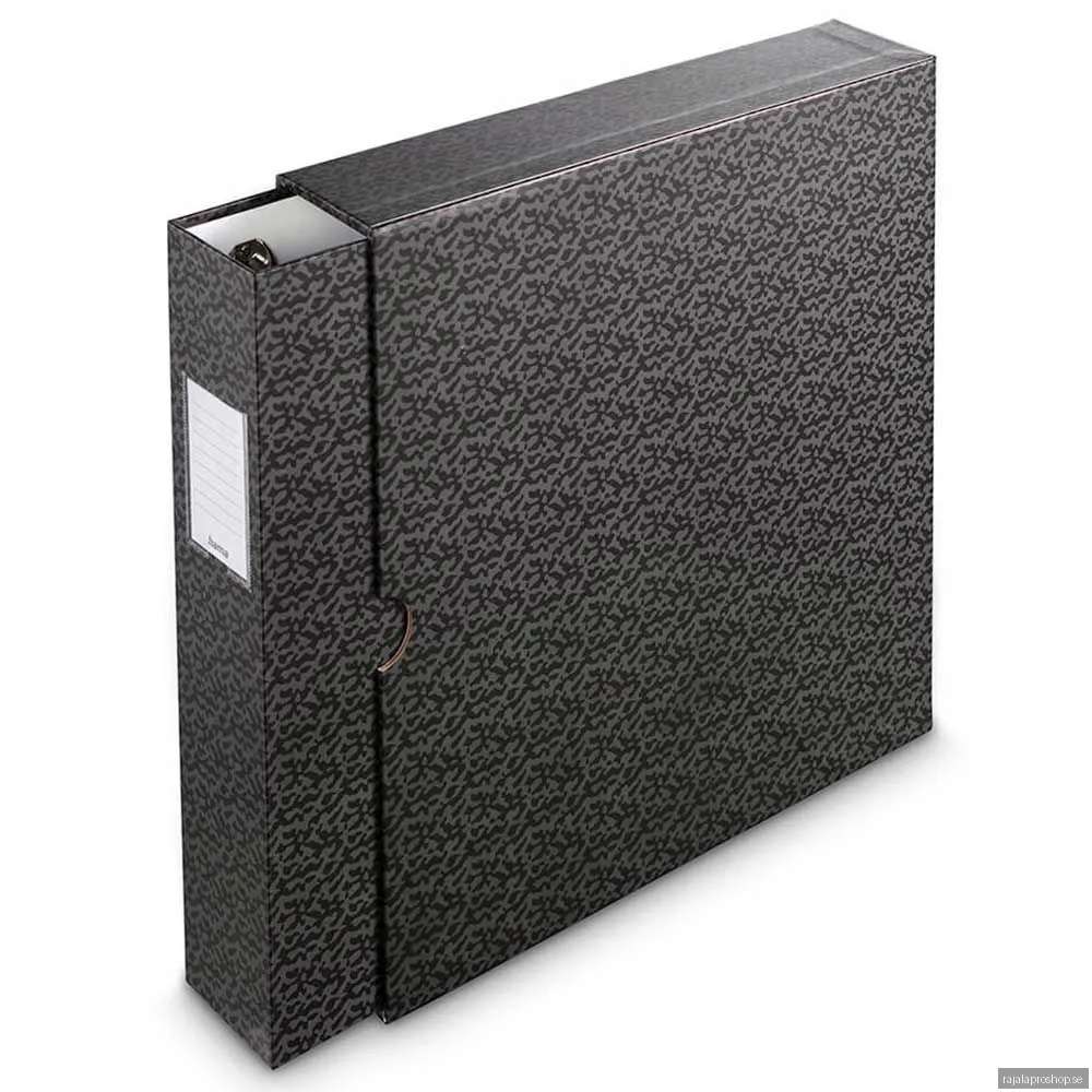 Hama Folder with 4-D Ring Mechanism 70mm Spine Black/Grey