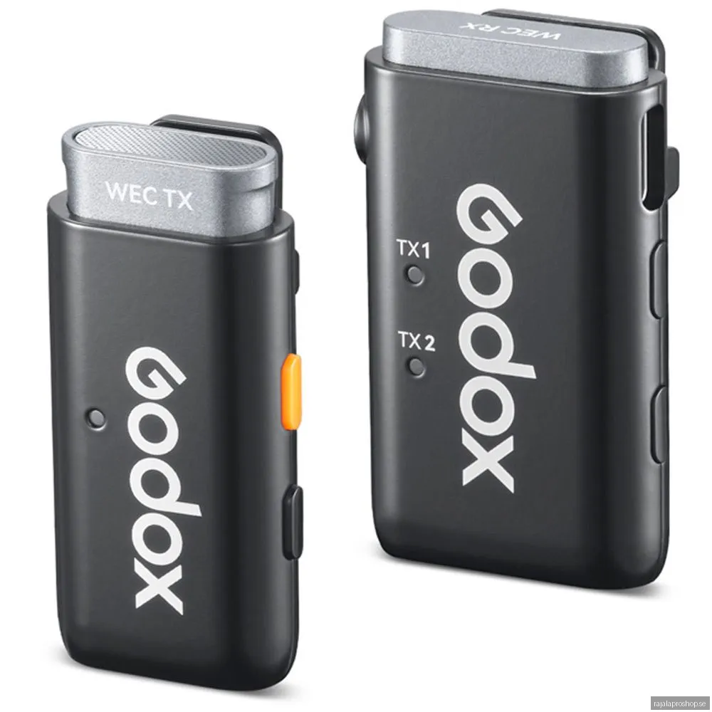Godox WEC Wireless Mic -trådlös mikrofonsystem (1 TX + 1 RX)