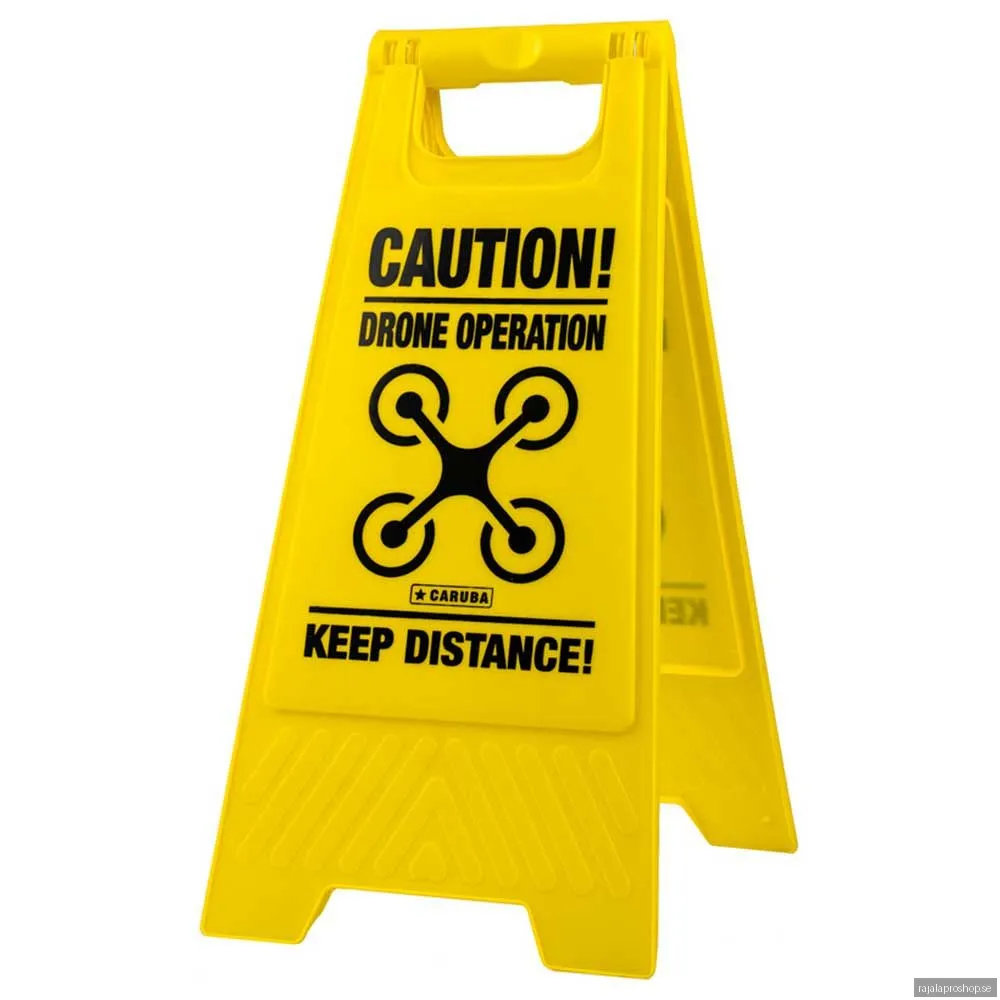 Caruba Drone Warning Sign
