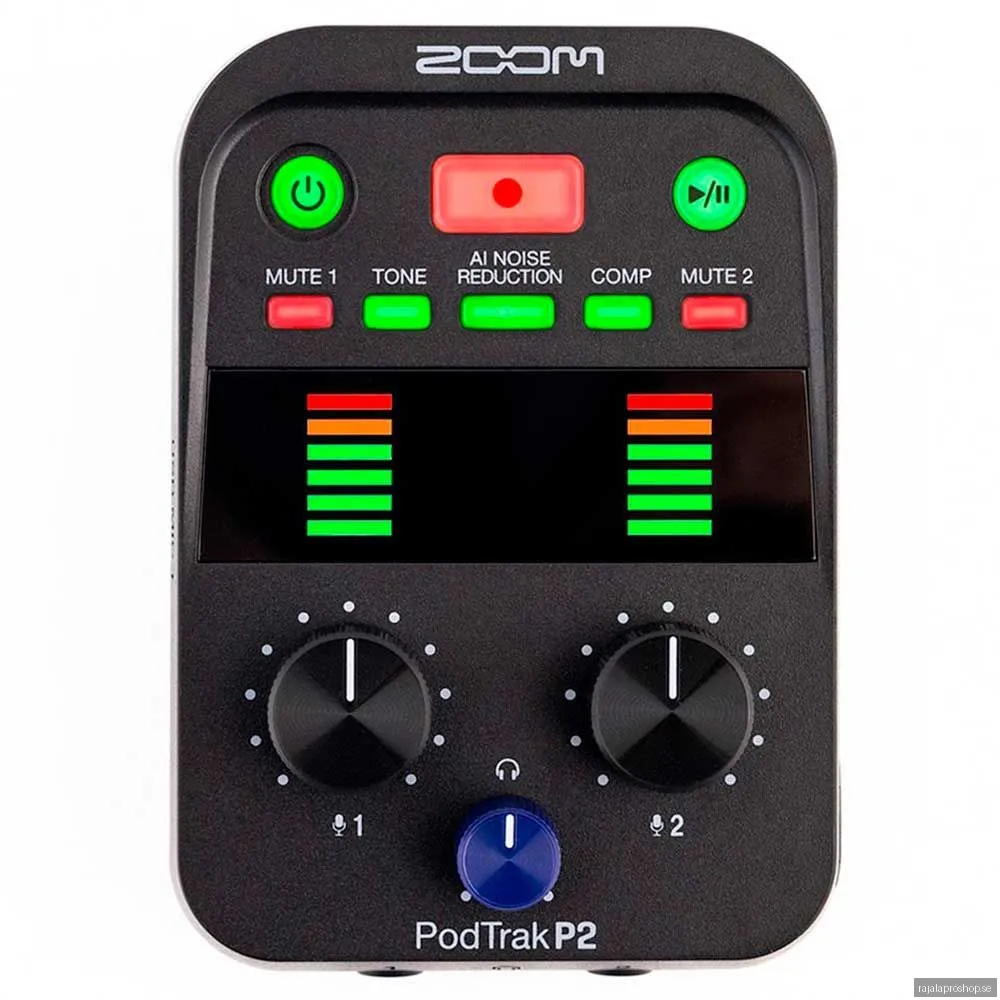 Zoom Podtrack P2 Dubbel USB-röstinspelare