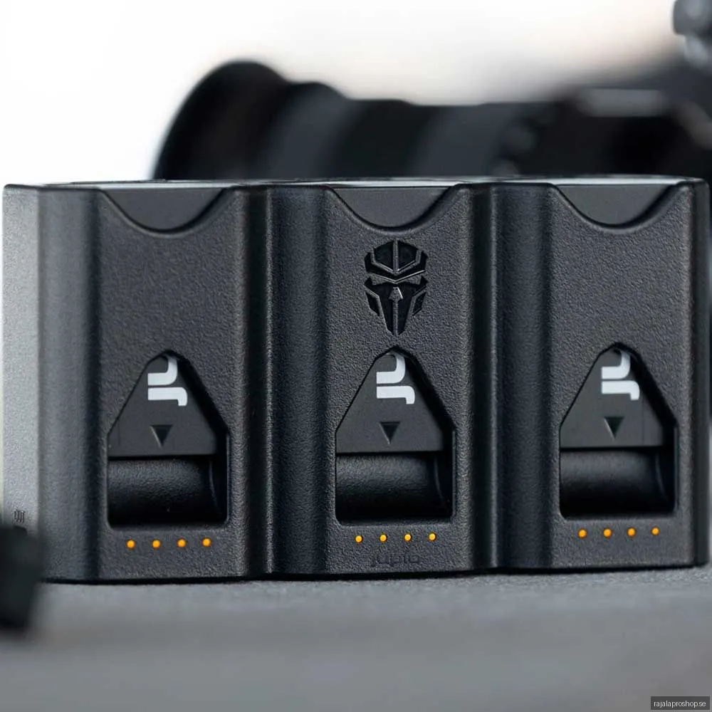 Jupio Pr1me Gear Tri-Charge -trippelladdare, Sony NP-FZ100