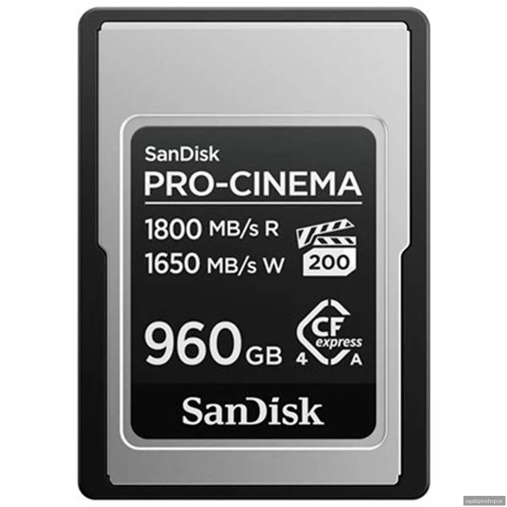 SanDisk Pro-Cinema CFexpress Type A 960GB -minneskort