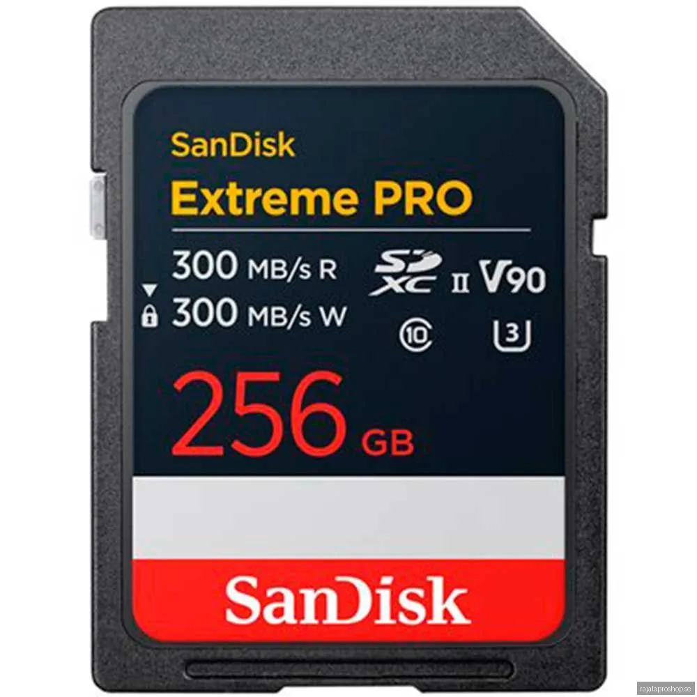 SANDISK Extreme PRO SD - 300MB/s - 256GB