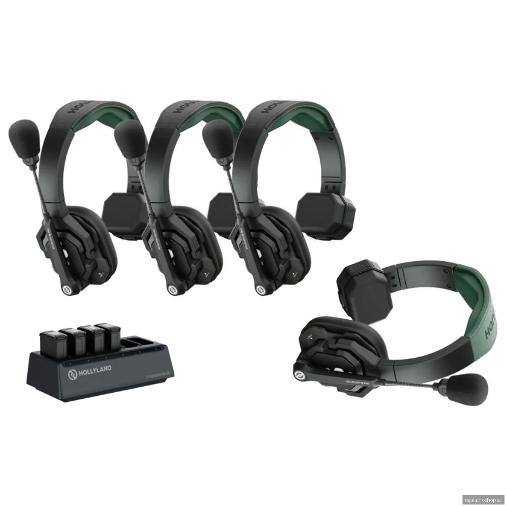 Hollyland Solidcom SE Pro 4-Person Wireless Headset Intercom System