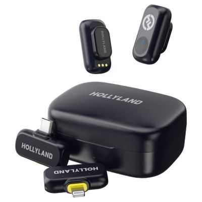 Hollyland LARK A1 Combo Wireless Mic System USB-C RX + Lightning RX, gray