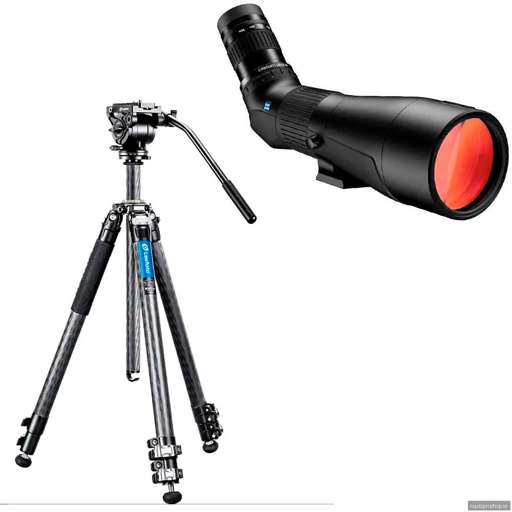 Zeiss Conquest Gavia 30-60x85 -tubkikare + Leofoto LV-323C+BV-10 -stativ kit