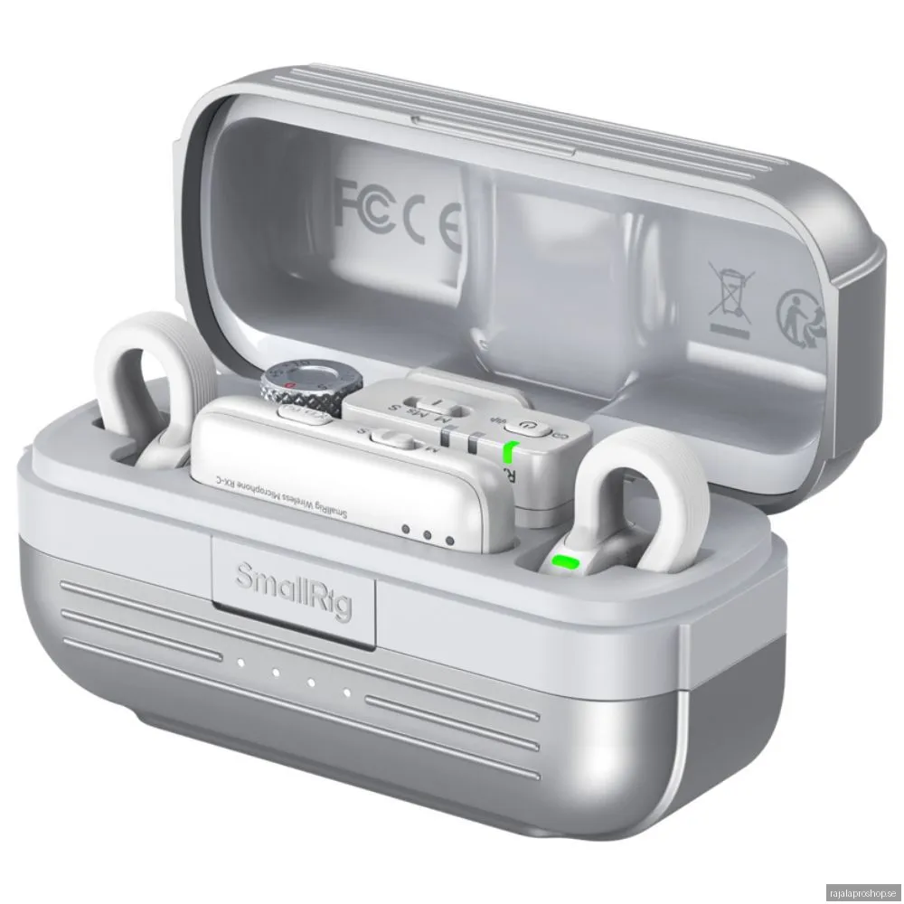 SmallRig 5716 S70 Wireless Microphone with Multi-Device Compatibility (White)