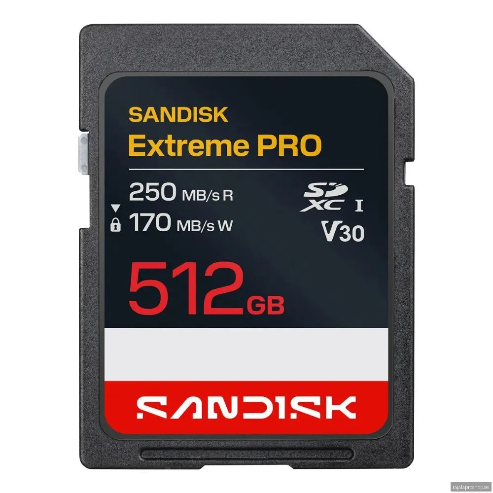 SANDISK Extreme PRO SD - 250MB/s - 512GB