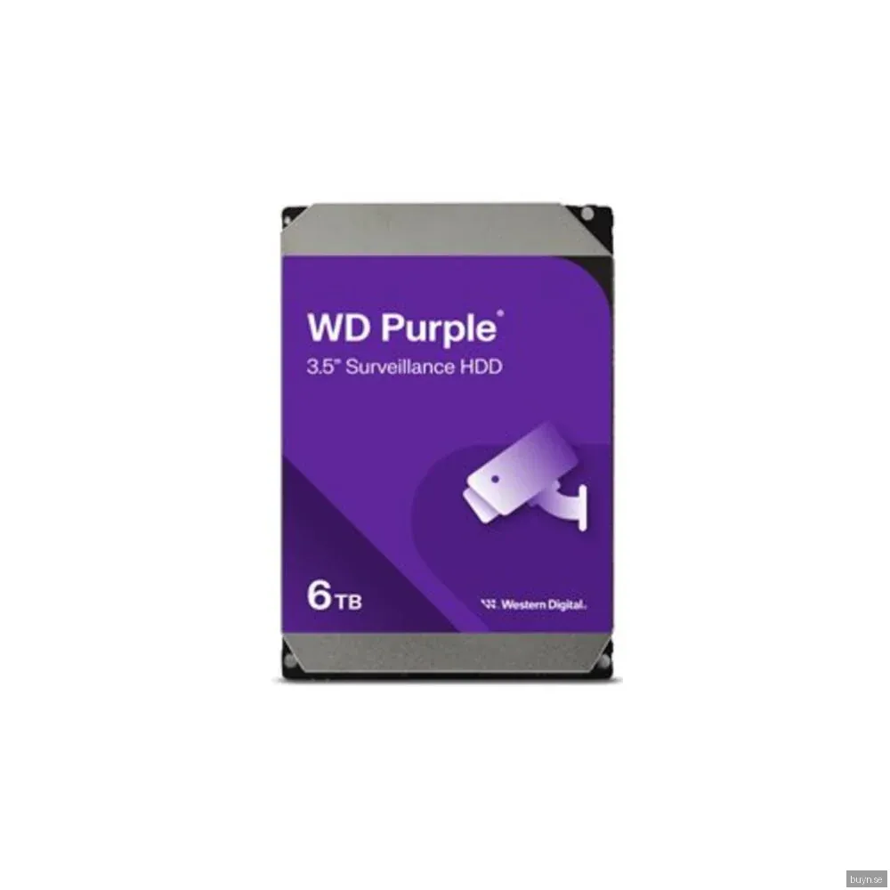 WD Purple - 6TB - Hårddisk - WD64PURZ - SATA-600 - 3,5"