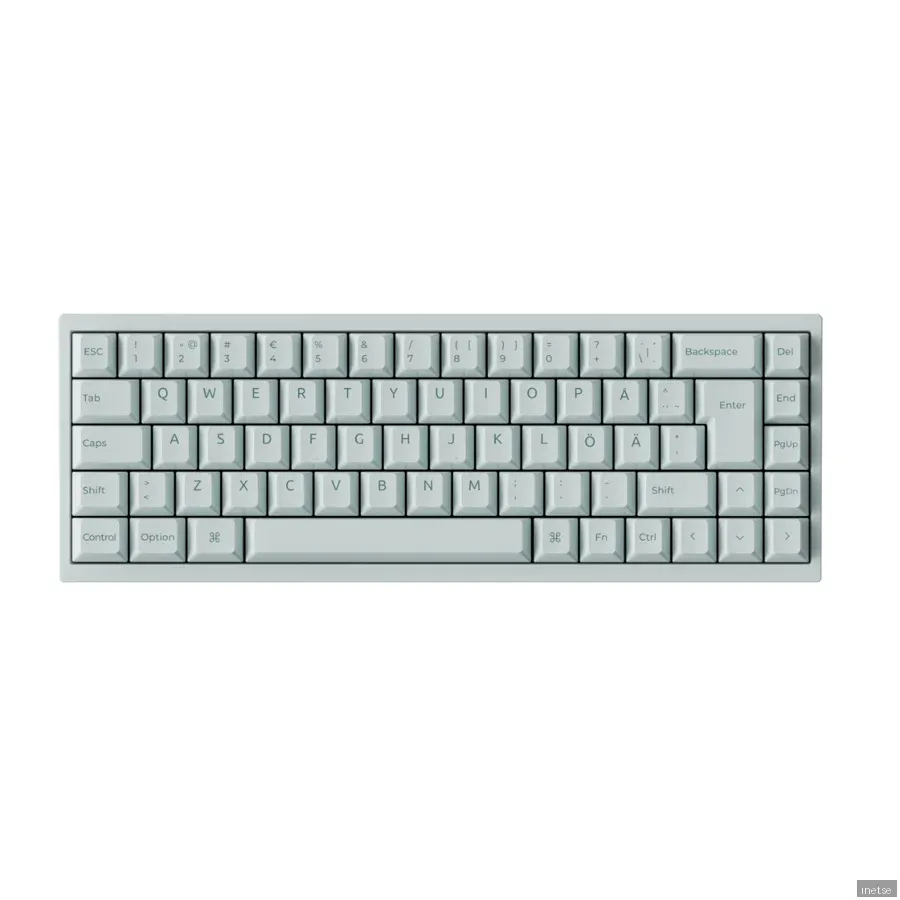 Keychron Q16 HE 65% 8K Wired Ceramic - Gaming Keyboard - Utan numpad - Nordisk - Grön