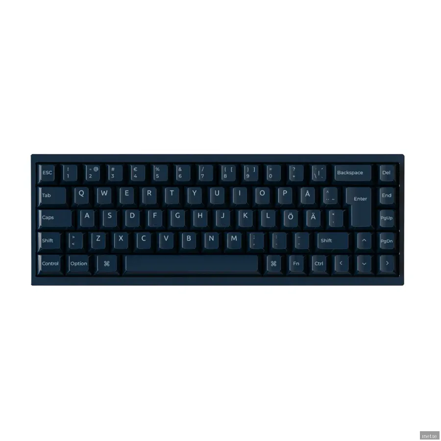 Keychron Q16 HE 65% 8K Wired Ceramic - Gaming Keyboard - Utan numpad - Nordisk - Blå