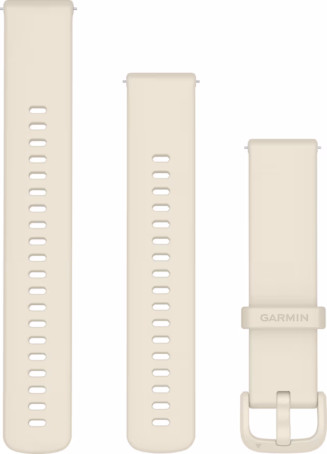 Garmin klockarmband med snabbfrigöring (bone/lunar)