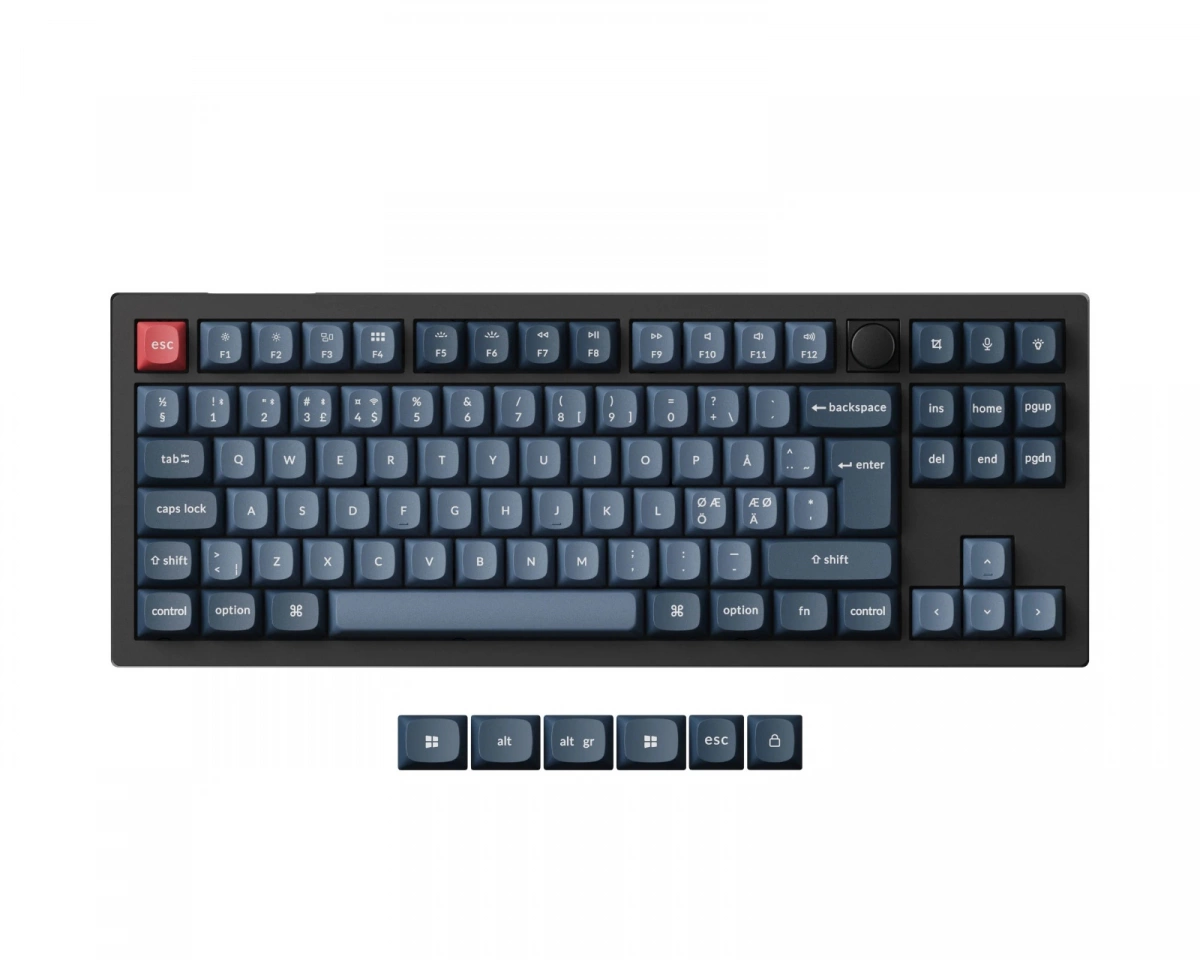 Keychron V3 Max TKL QMK ISO Trådlöst Mekaniskt Tangentbord [Gateron Jupiter Banana] (DEMO)