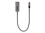 Startech USB-C to Ethernet Adapter, 10/100/1000 Mbps, Gigabit Network Adapter w/ ASIX AX88179A Chip, 1ft/30cm Cable, USB Type C to RJ45 Ethernet Dongle, USB C to LAN Adapter, Windows/macOS/Linux/ChromeOS (US1GC30B2)