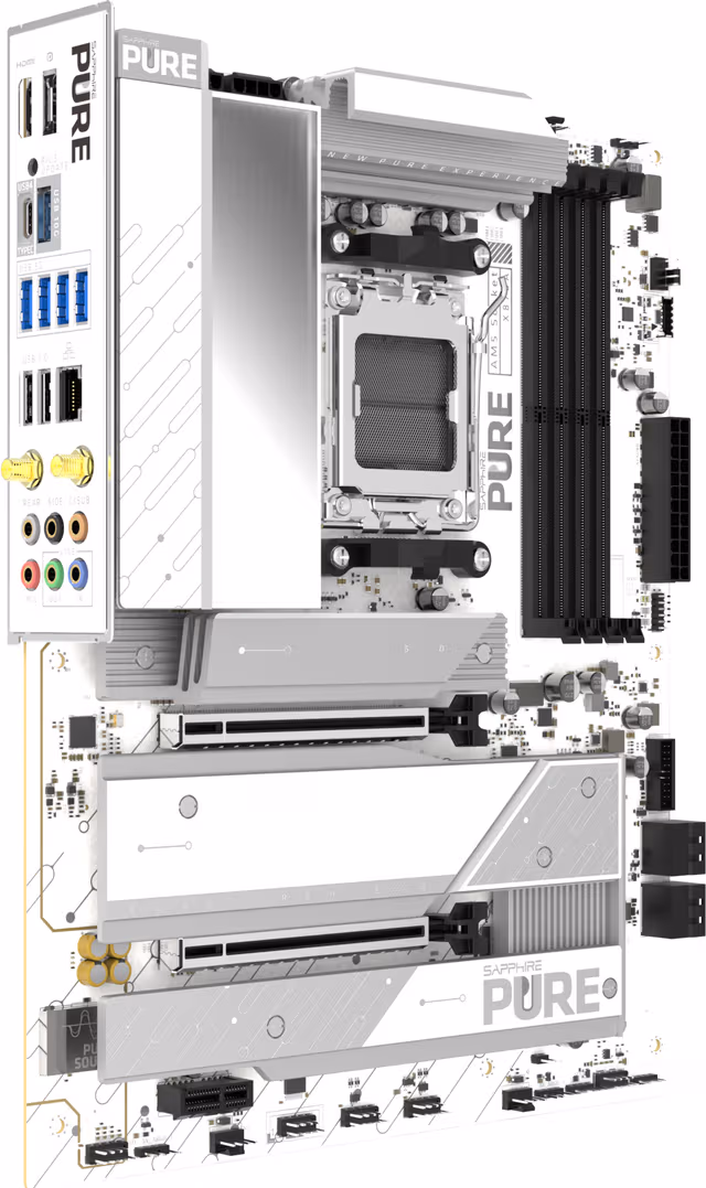 Sapphire Pure X870A WIFI7 moderkort