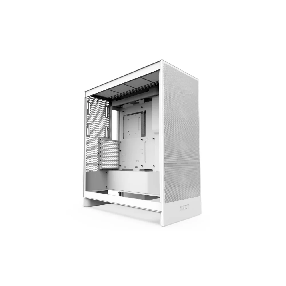 NZXT H7 Flow Matte White - Chassi - Miditower - Vit