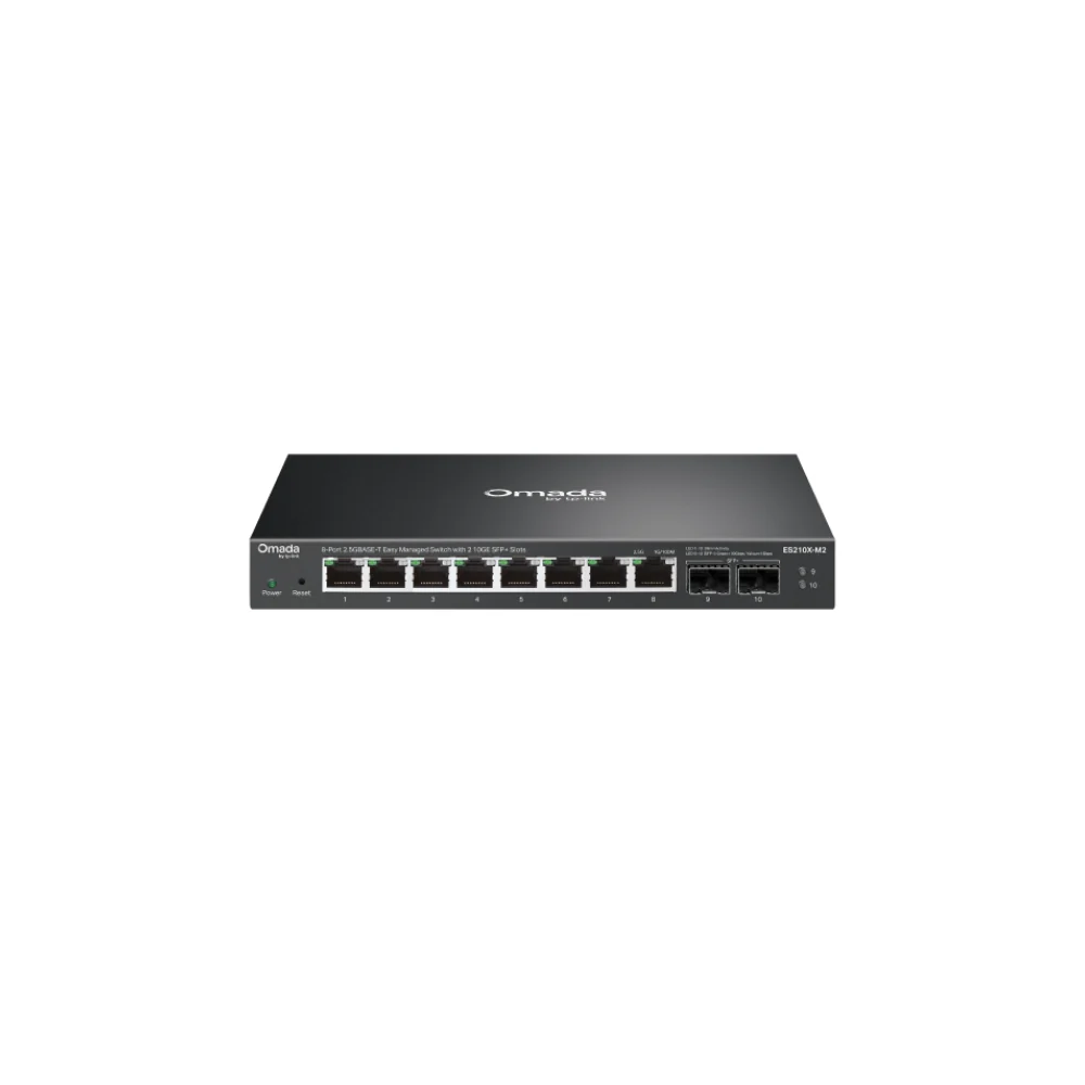 TP-Link ES210X-M2 Omada 8-Port 2.5G BASE-T Easy Managed Switch med 2 10GE SFP+ Slots