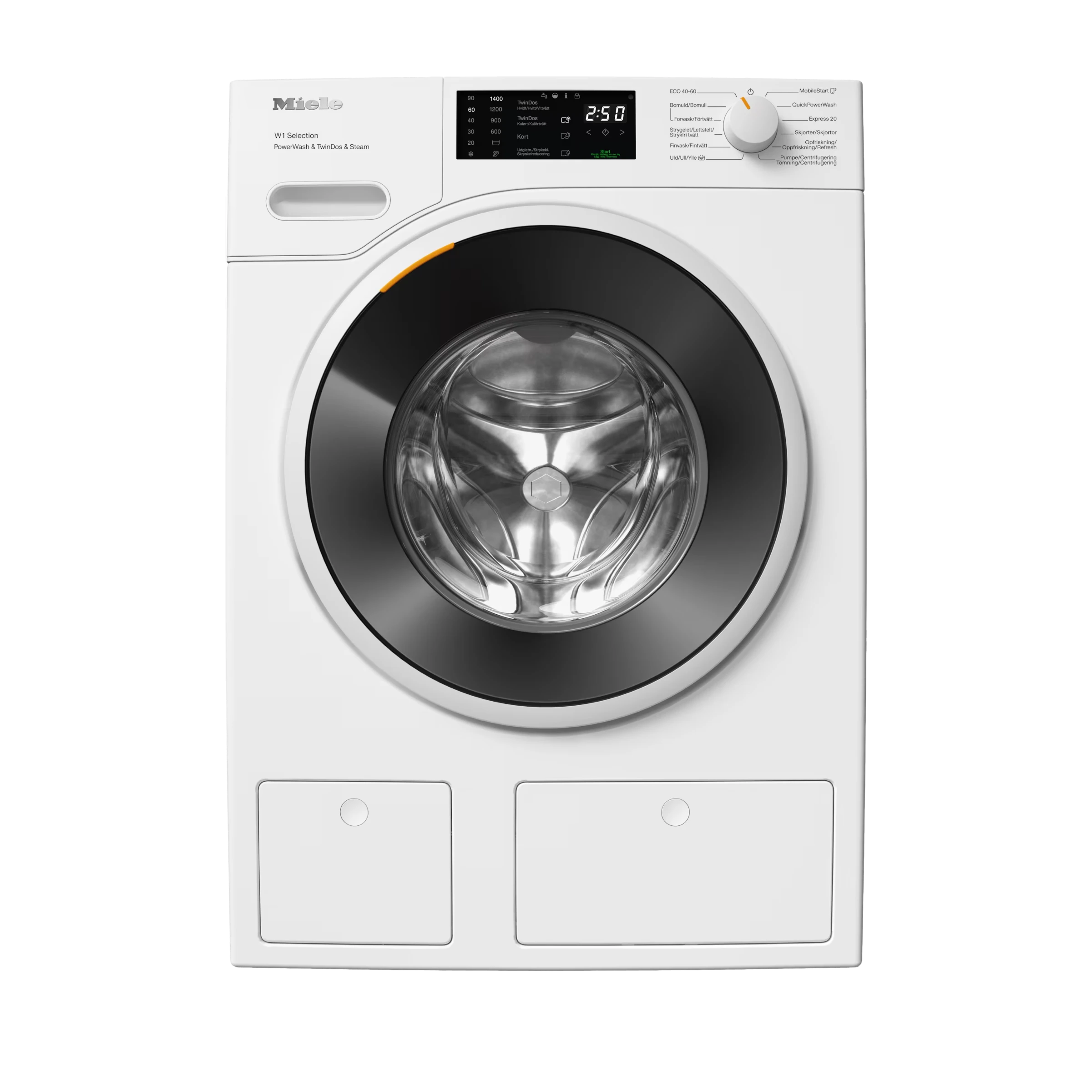 Miele Tvättmaskin WSG883 WCS PWash&TDos&Steam (9kg)
