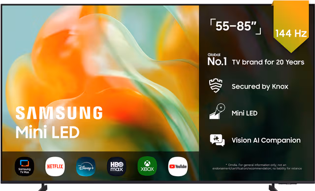 Samsung 55" M80H Mini LED 4K Smart TV (2026)