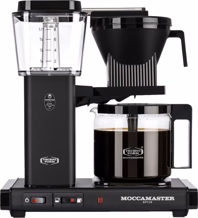 Moccamaster Optio kaffebryggare, Matte Black