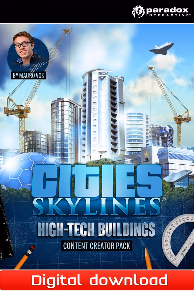 Cities Skylines - Content Creator Pack High-Tech Buildings - PC