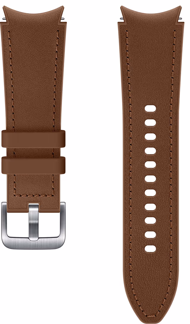 Samsung Watch Strap Hybrid Leather Band 20mm S/M - Camel