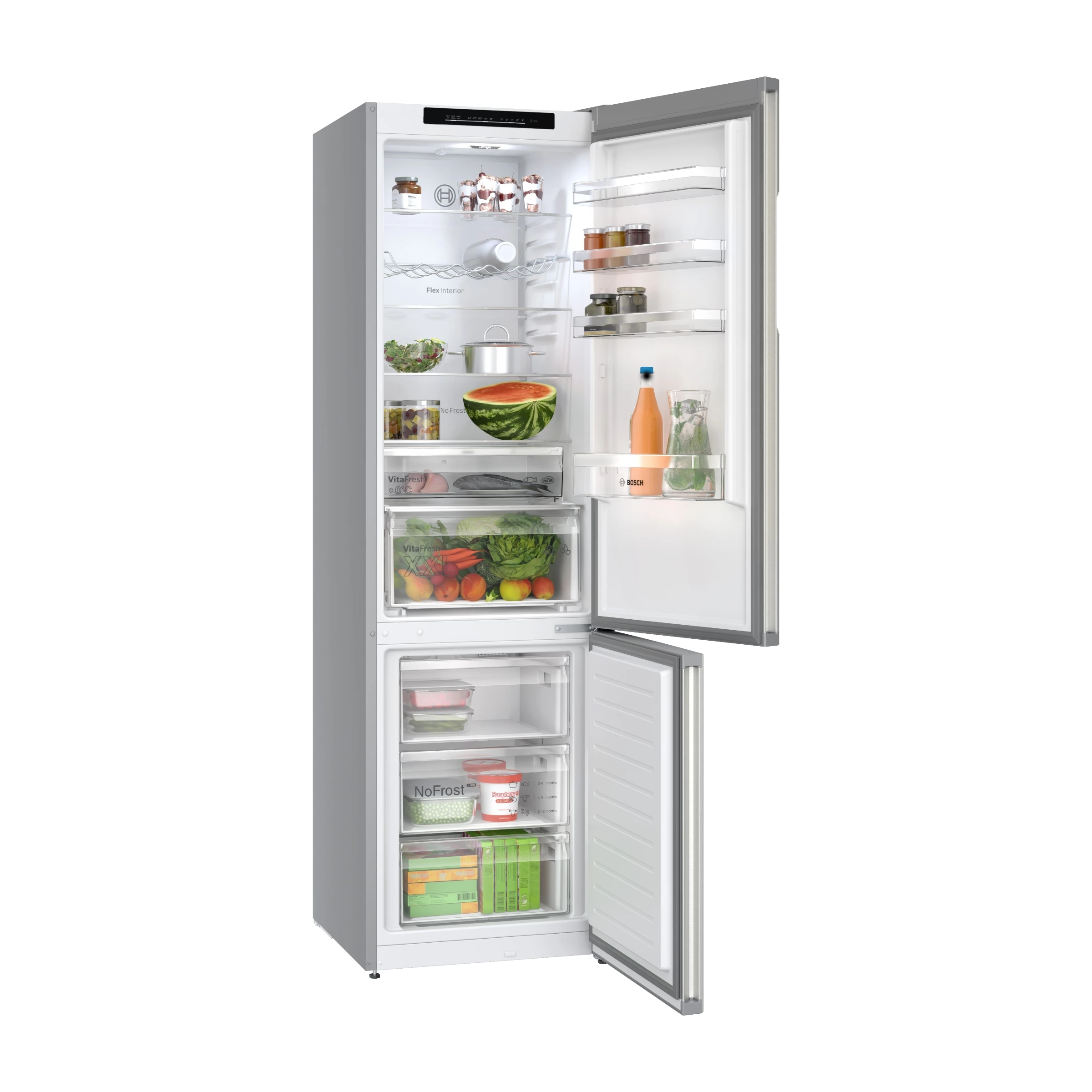 Bosch Serie 4 Kombiskåp KGN392I1F (rostfri)