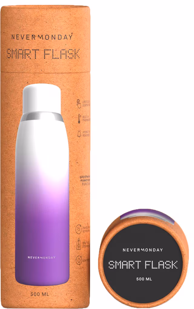 NeverMonday smart flaska 500ml (lila)