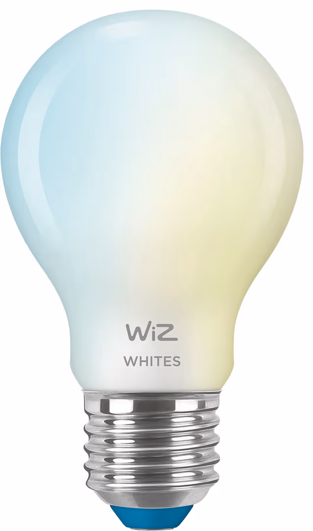 WiZ Avstämbart Frostat Glas A60 E27 Smart LED-lampa - Dimbar varm-till-kallvit