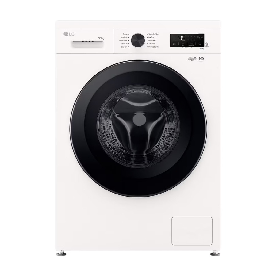 LG W4X1095NWK kombinerad tvätt/tork, Essence White