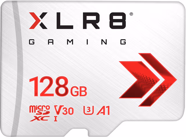 PNY XLR8 Gaming Class 10 U3 V30 microSDXC Flash Memory Card - 128GB