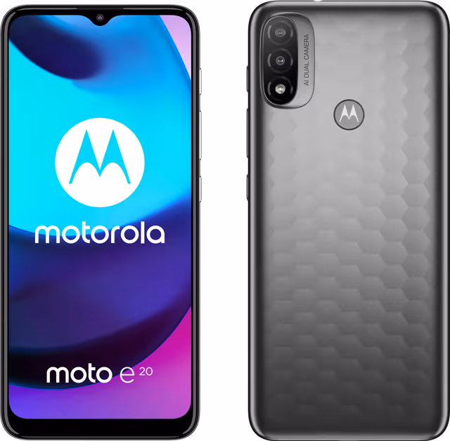 Motorola Moto E20 smartphone 2/32 (grafitgrå)