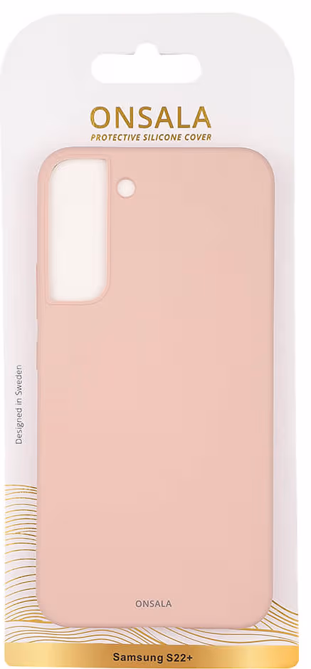 ONSALA Mobilcover Silicone Sand Pink Samsung S22+