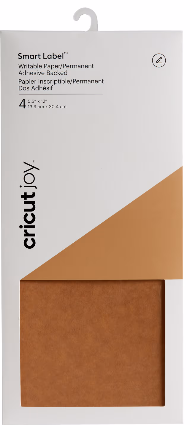 Cricut Joy Smart Labels 14x30 cm 4-pack (brun)