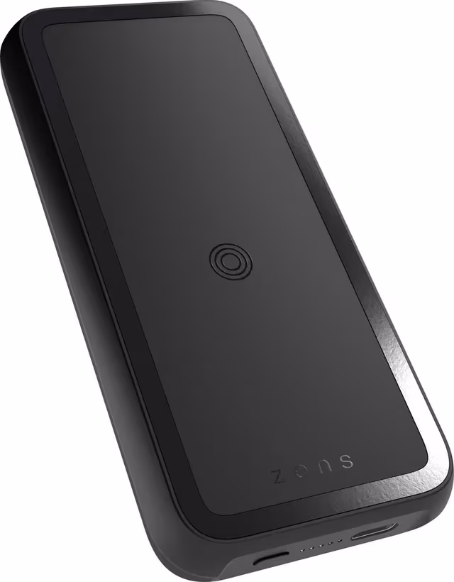 ZENS Magnet 10000 mAh Wireless Powerbank with Kickstand PowerBank - Svart - 10000 mAh