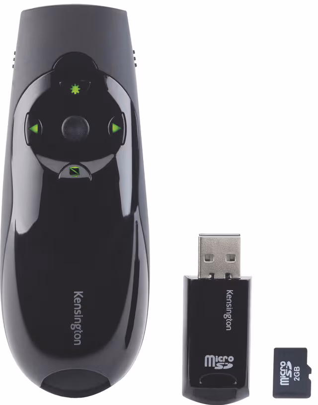 Kensington Expert Wireless Cursor grön laserpekare med minne