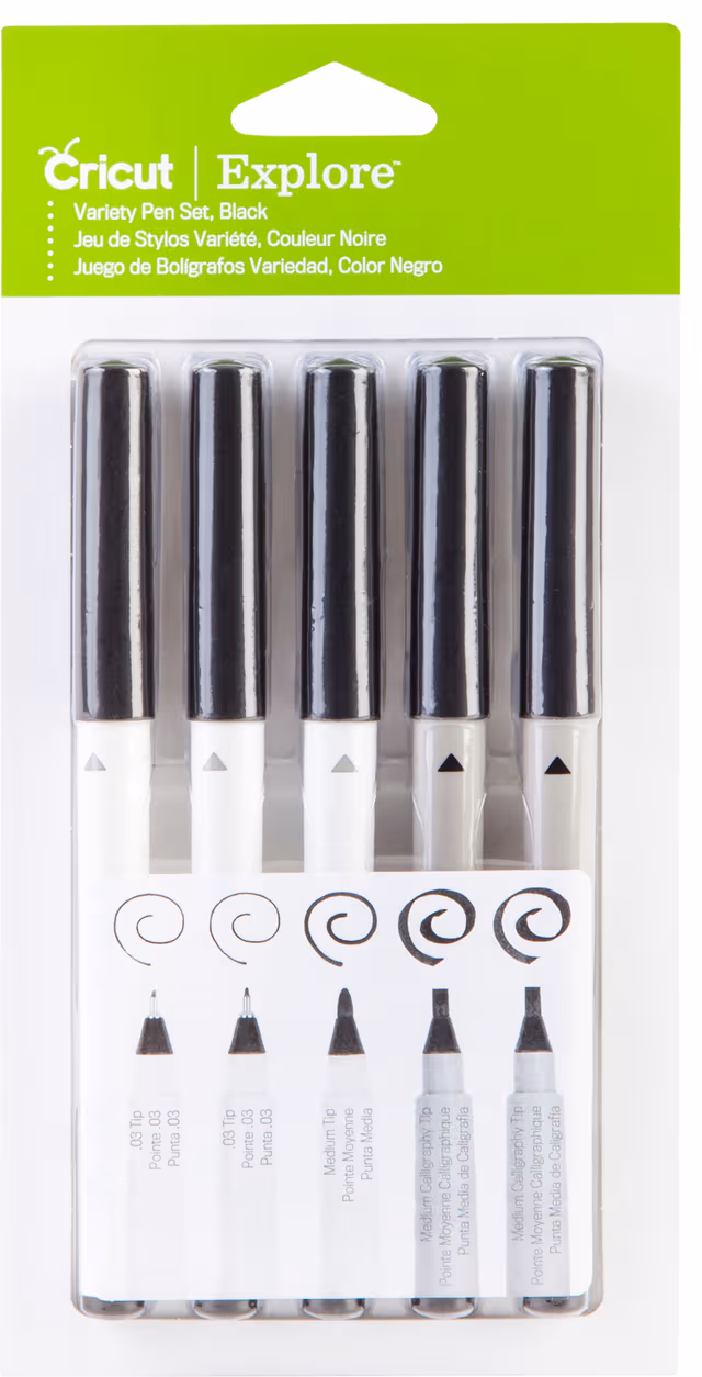 Cricut Permanent pennor 5-pk (black)