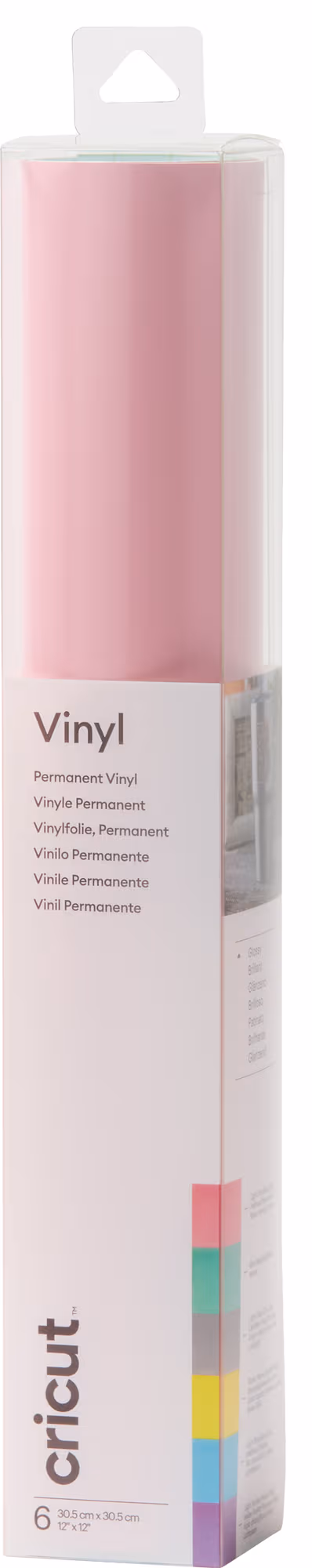 Cricut Premium Permanent vinyl-ark 6-pack (pastel)