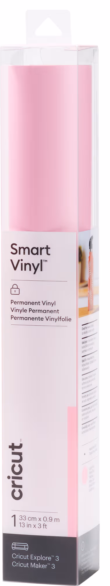 Cricut Smart Vinyl Permanent ark 33 x 91 cm (ljusrosa)