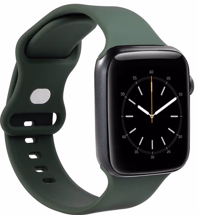 Gear silikonarmband för Apple Watch 38-41mm (oliv)