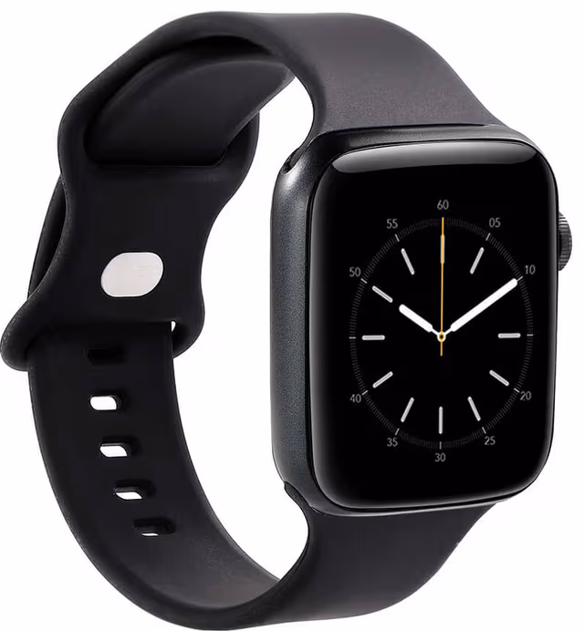 Gear silikonarmband för Apple Watch 38-41mm (svart)