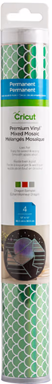 Cricut Premium Permanent Vinyl-ark 4-pack (mosaic mix dragon)