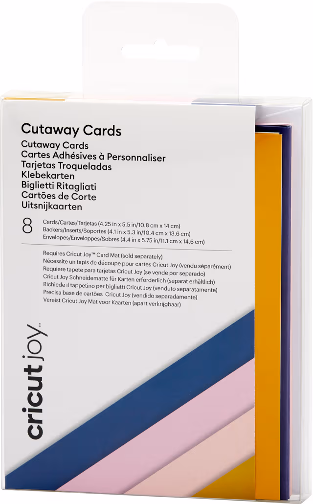 Cricut Joy Cut-Away kort A2 8-pack (rain)