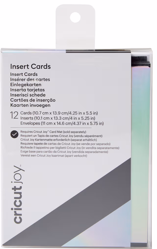Cricut Joy A2 Black/Holo instickskort (12-pack )