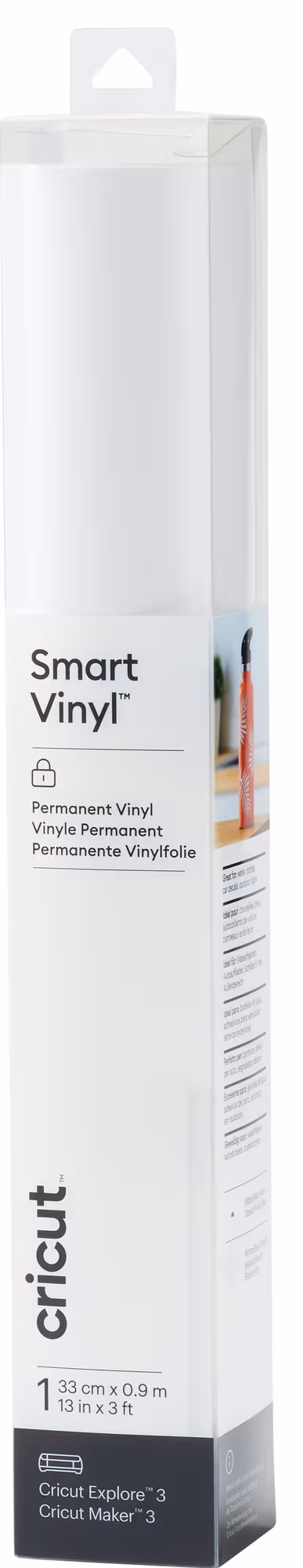 Cricut Smart Vinyl Permanent ark 33 x 91cm (vit)