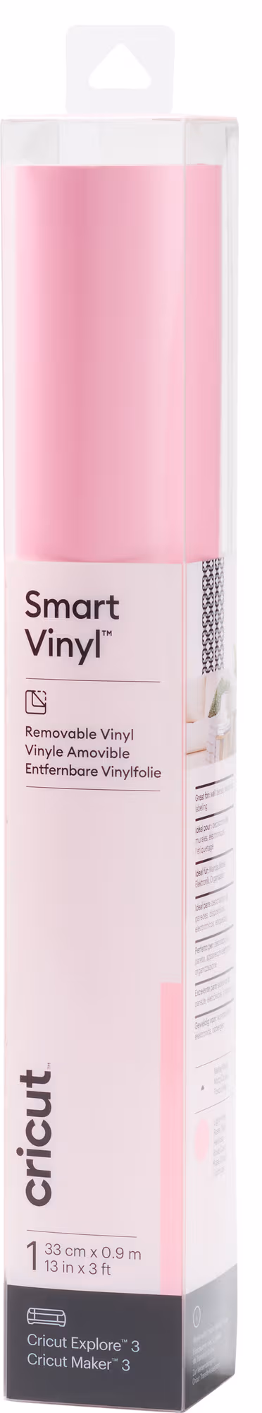 Cricut Smart Vinyl Removable ark 33 x 91 cm (ljusrosa)