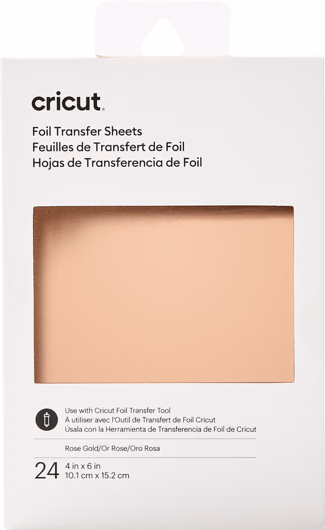 Cricut Transfer folieark 10x15 cm (rosguld)