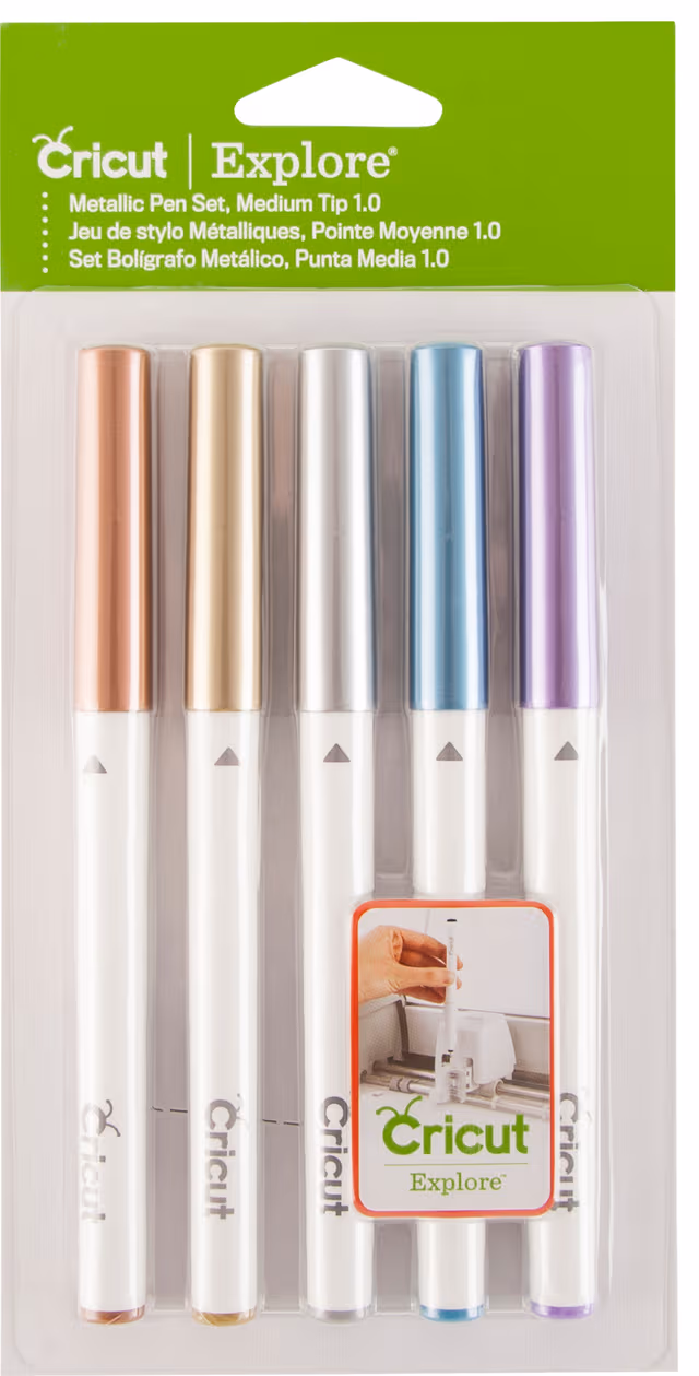 Cricut Explore/Maker Medium Point Pen Set 5-pack (metallic)