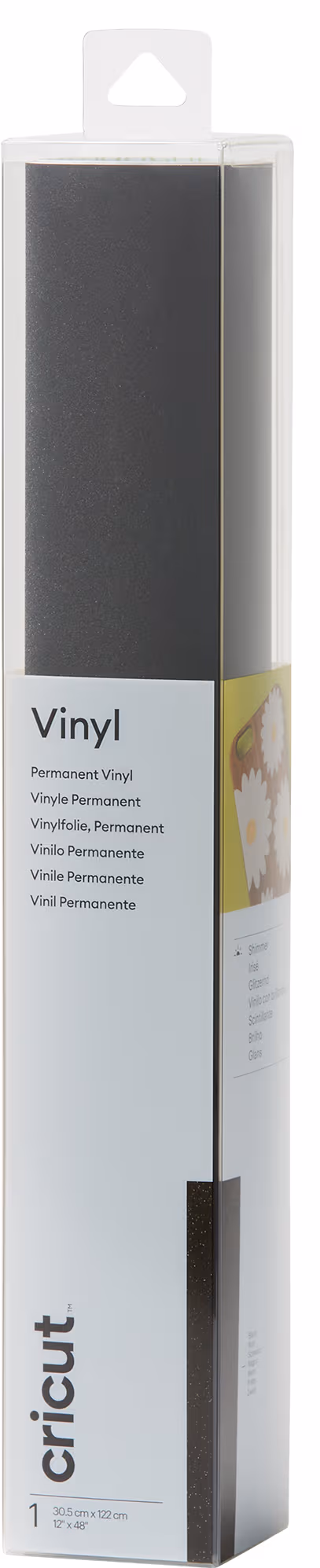 Cricut Shimmer vinyl-rulle (svart)
