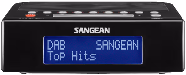 Sangean Digital Tuning Clock Radio - DAB/DAB+ - Svart